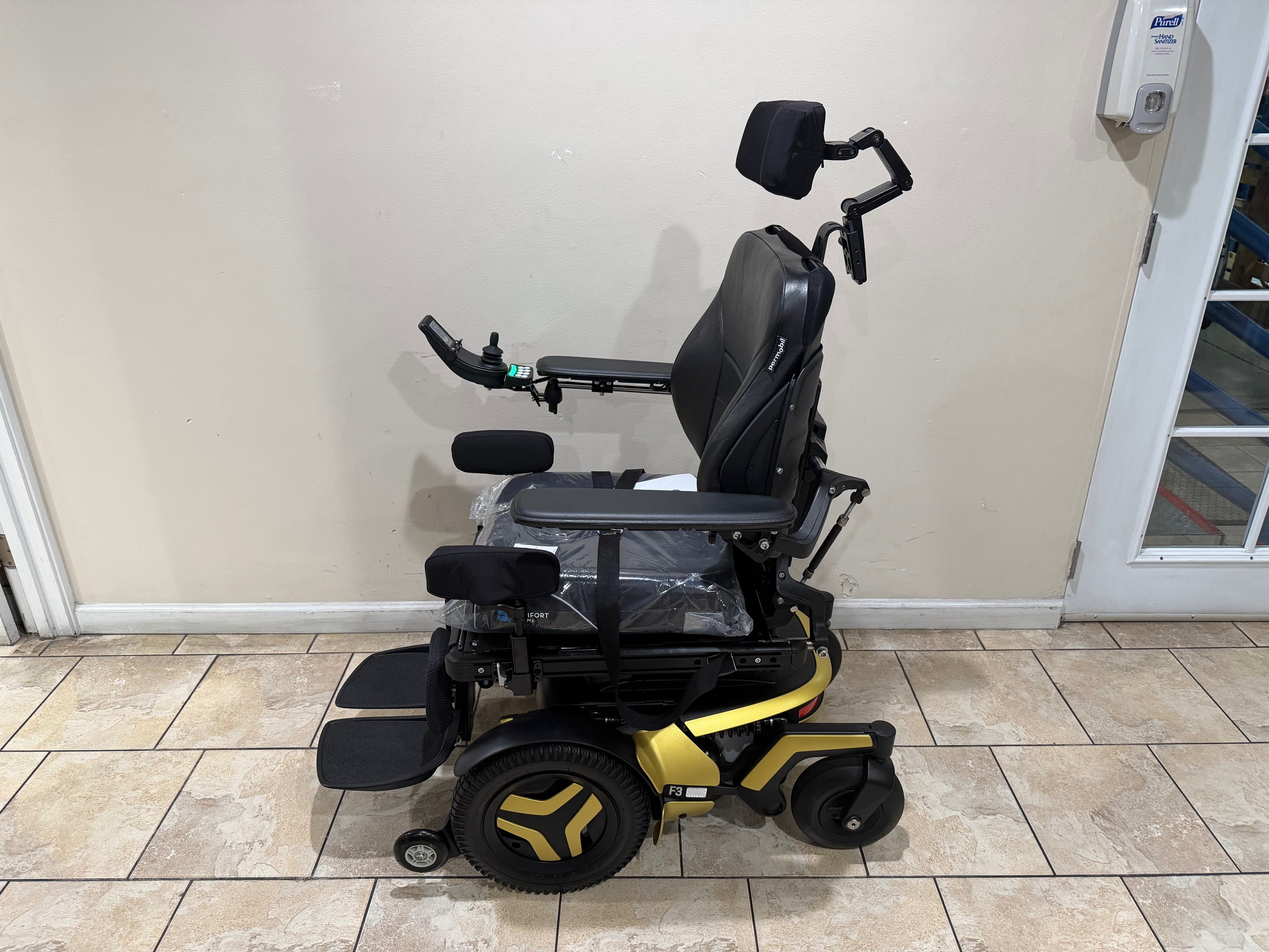 Permobil F3 Corpus Rehab Power Wheelchair with Seat Elevator